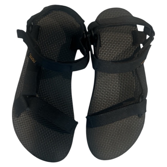 Teva Black Minimalist Sandals with Thong Design - Picture 5 of 5